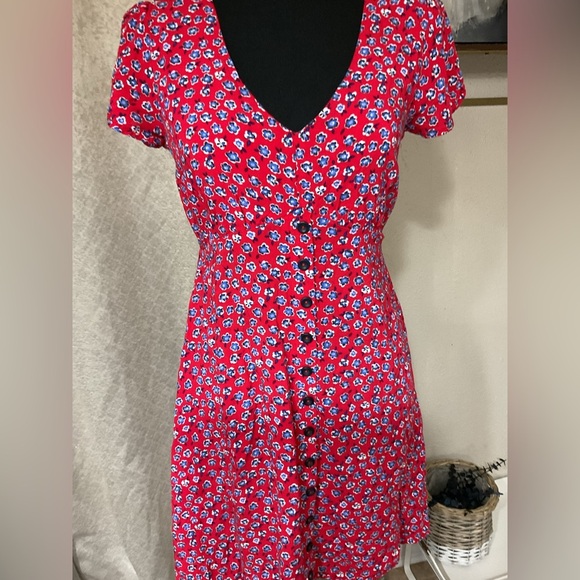 Mason & Belle Vee Neck Empire Waist Dress - Picture 4 of 8